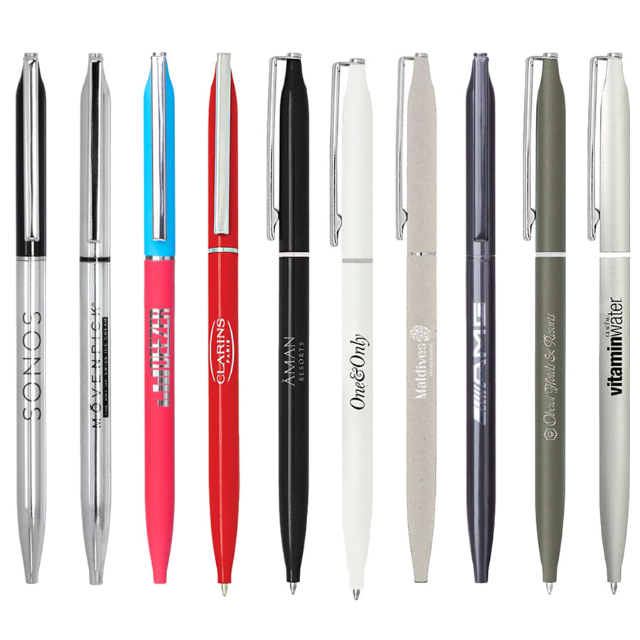 BND72 GLAD, THIN TWIST METAL BALL PEN