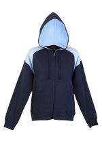 Womens/Juniors Shoulder Contrast ZIP Hoodie