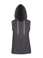 Womens/Junior Heather SLEEVELESS ZIP Hoodies - Greatness Range