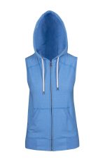 Womens/Junior Heather SLEEVELESS ZIP Hoodies - Greatness Range