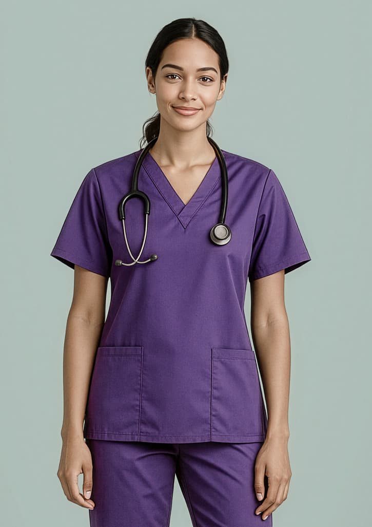 h10622_talent_purple_01_eetx896.jpg Classic Womens Scrub Top