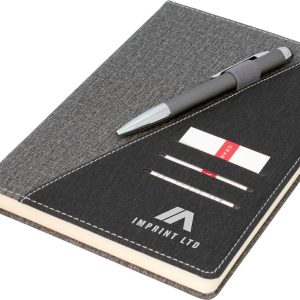 Ottawa A5 Notebook, Black/Grey