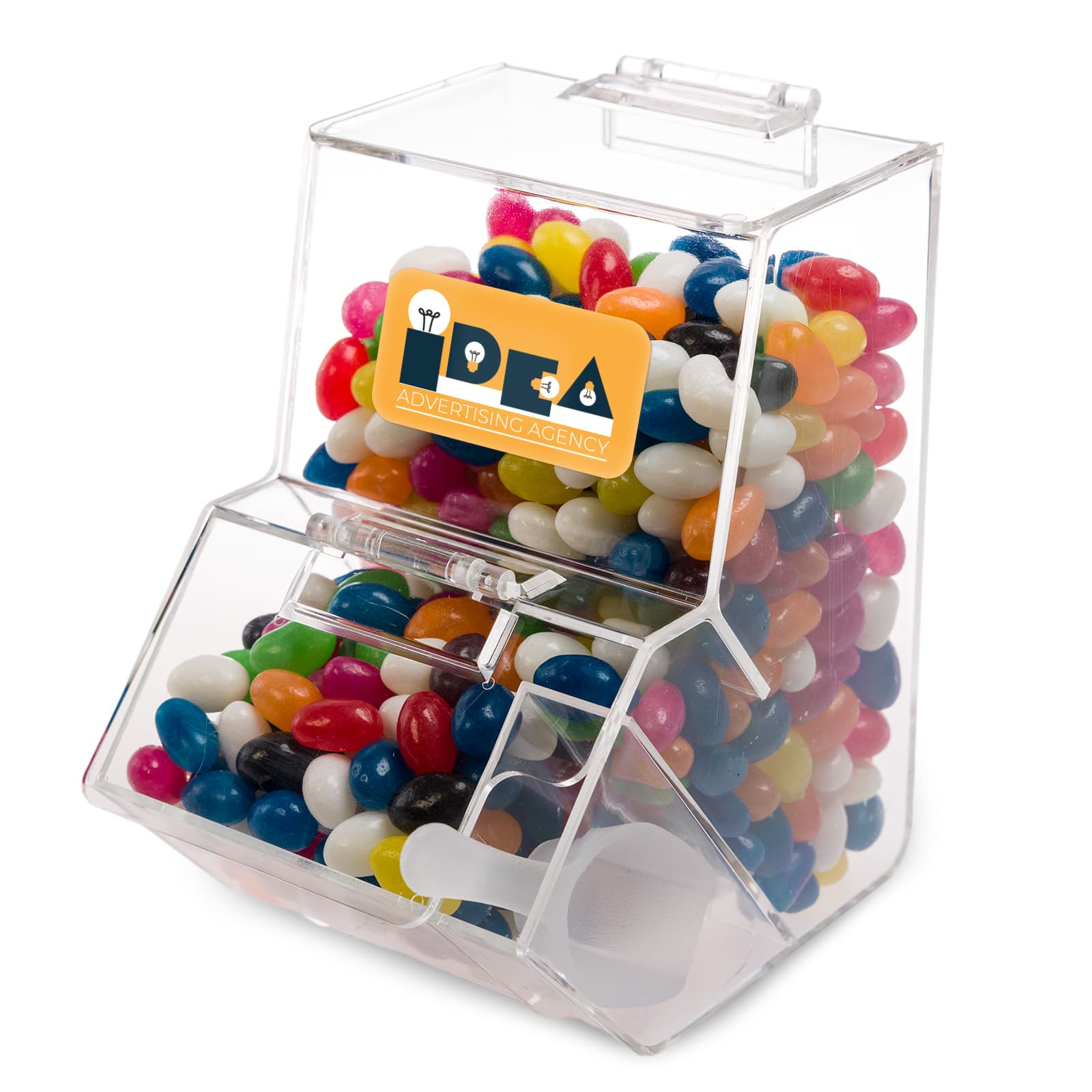 Assorted Colour Mini Jelly Beans in Dispenser