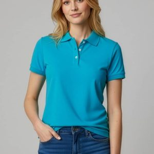 Womens Neon Short Sleeve Polo