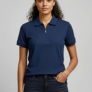 Womens Micro Waffle Short Sleeve Polo