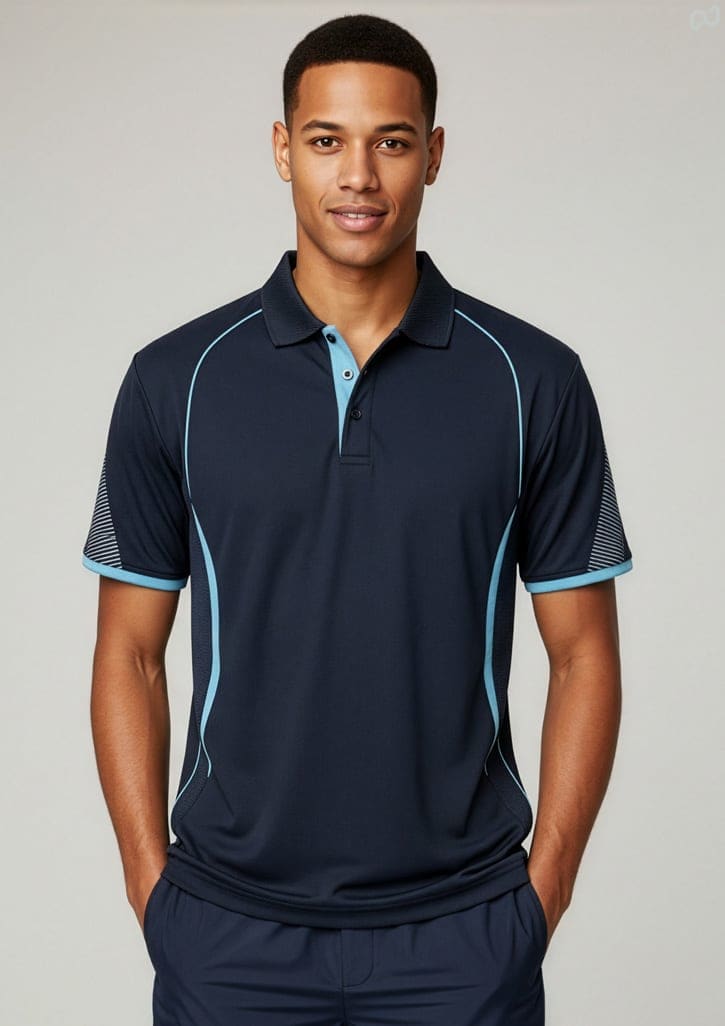 p405ms_talent_navy_sky_01.jpg Mens Razor Short Sleeve Polo
