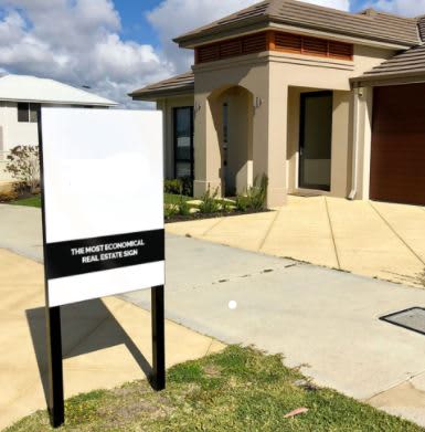 Flat Metal Signs 900mm x 1200mm-Total Height 1800mm