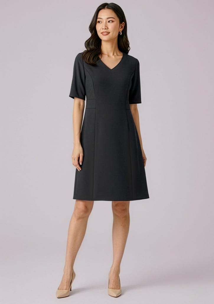 rd974l_talent_black_01_jdjbvow.jpg Womens Siena Extended Short Sleeve Dress