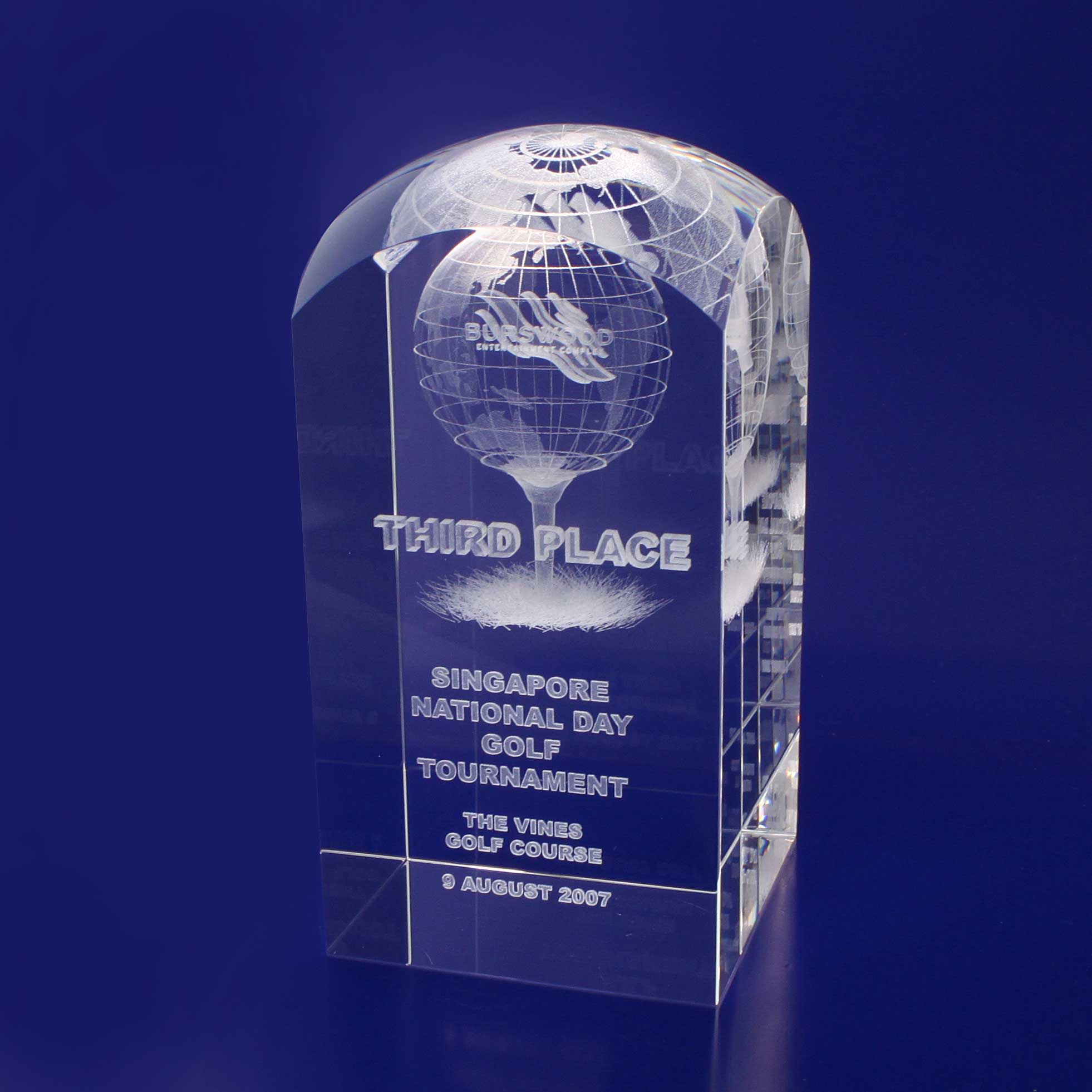 3D Crystal Dome Top Tower (120mm)