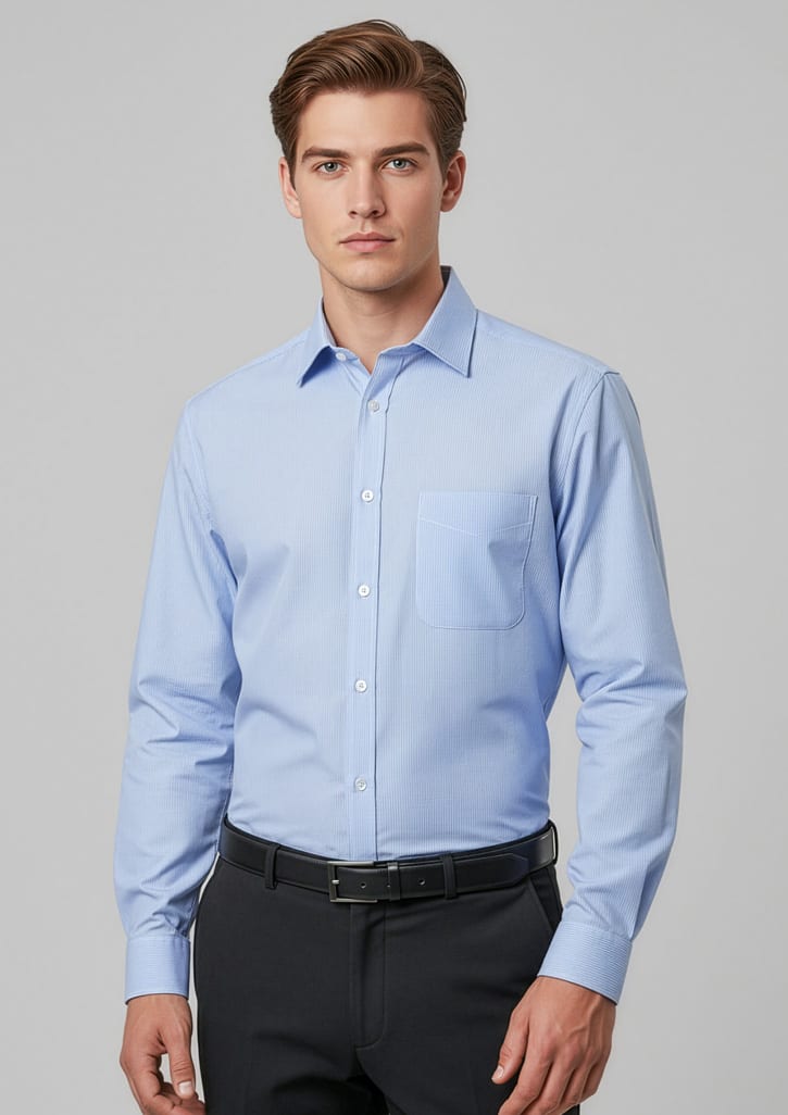 s812ml_talent_blue_01.jpg Mens Euro Long Sleeve Shirt