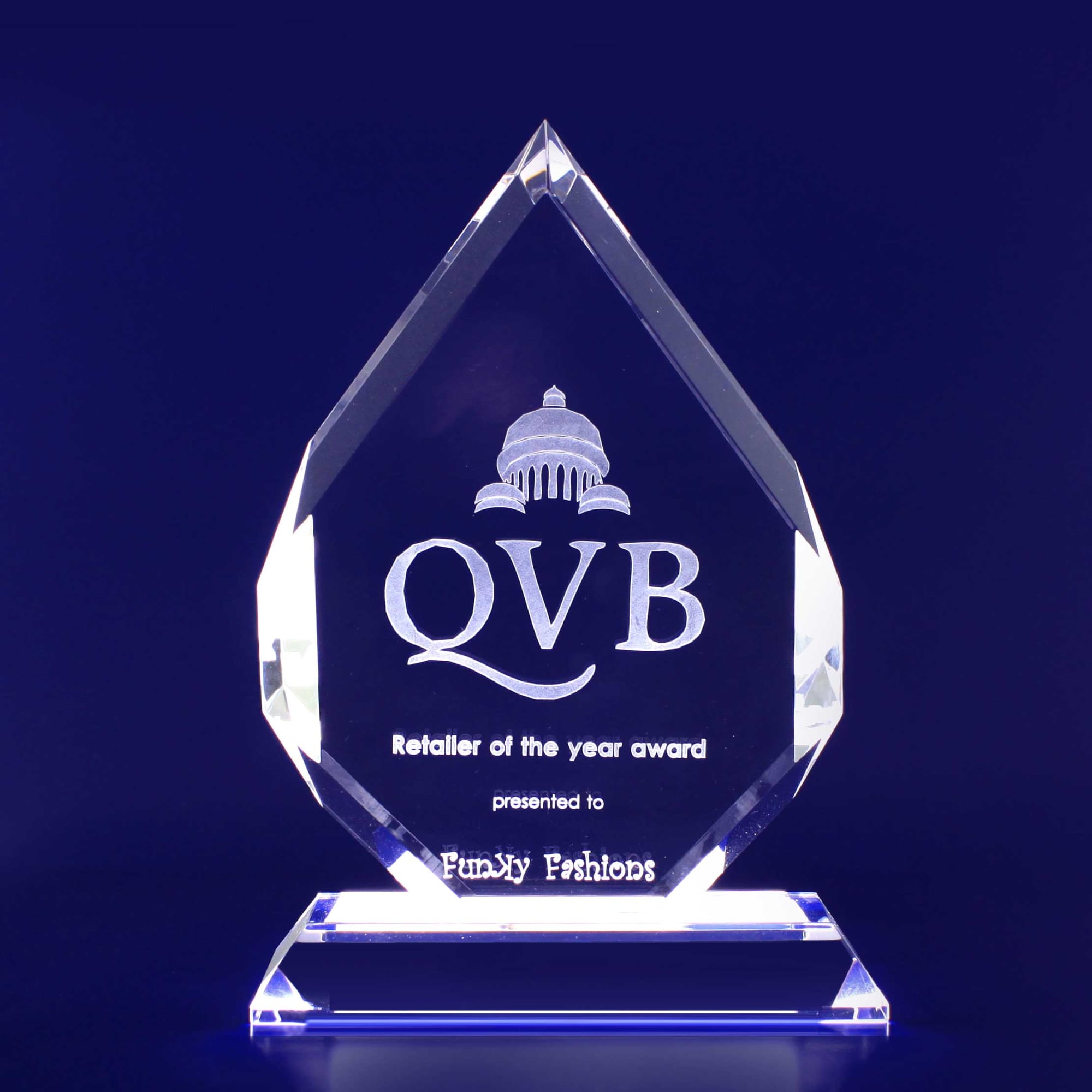 3D Crystal Spear Trophy (155mm)