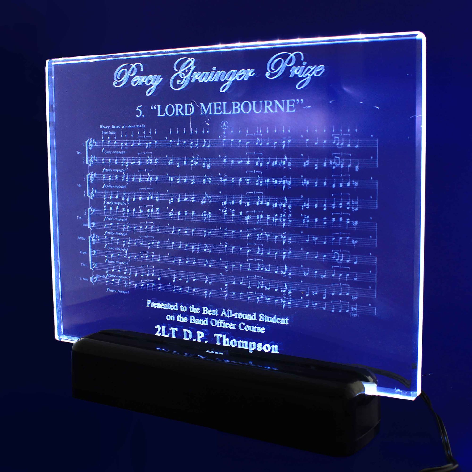 3D Crystal Large Studio Plaque