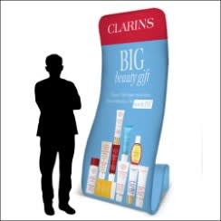 Stretch Fabric Display / Tension Fabric Display -Snake Shape 915mm x 2280mm