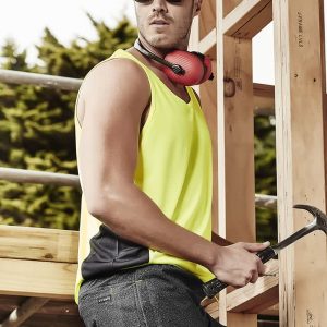 Mens Hi Vis Squad Singlet