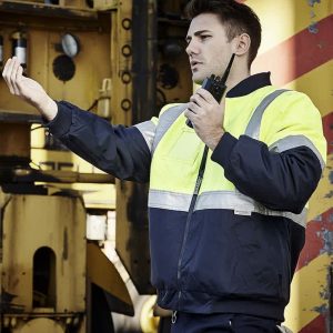 Mens Hi Vis Quilted Flying Jacket