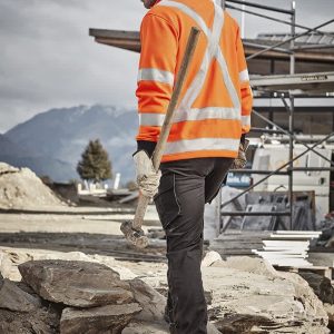 Unisex Hi Vis X Back Rail Jumper