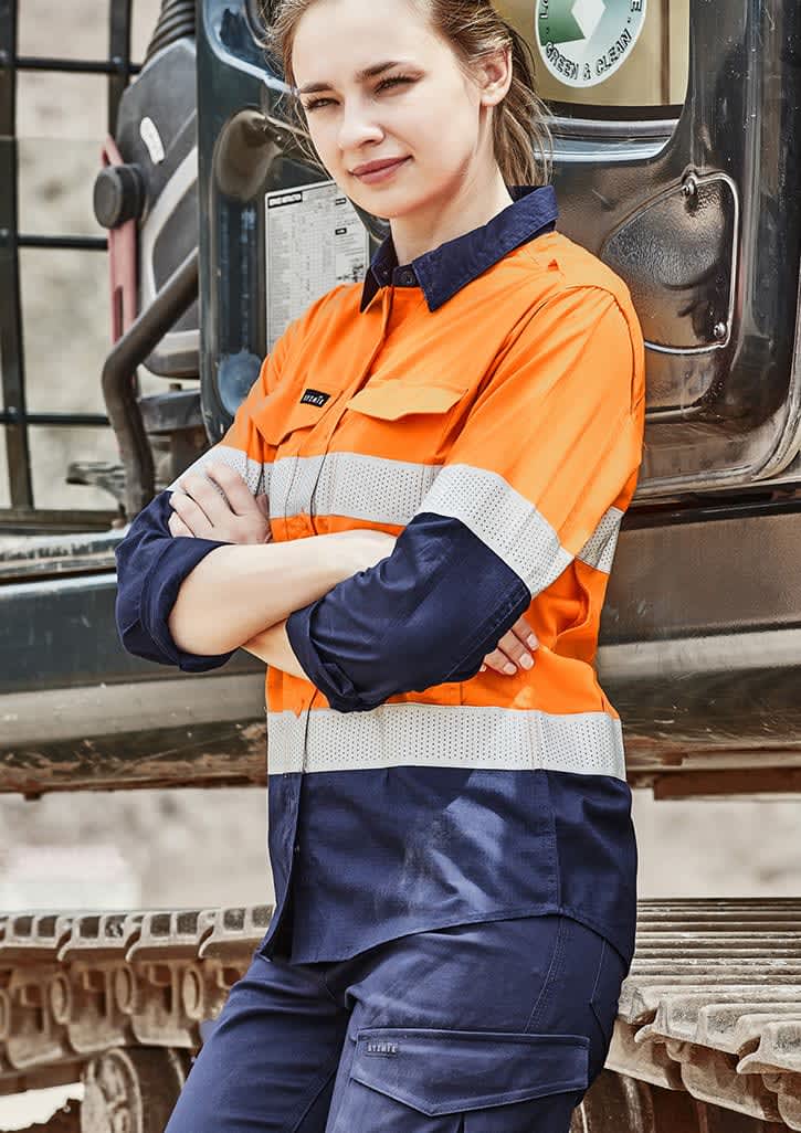 zw720_talent_01_pa1ksrr.jpg Womens Rugged Cooling Hi Vis Taped Long Sleeve Shirt