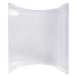 A Clear Pillow Pack designed for pen packaging, featuring a sleek, transparent surface and a curved shape.