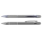 A Miami Aluminium Pen set featuring two sleek metal pens with a polished finish and textured grip.