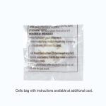 A cello bag containing instructions for a phone grip product.