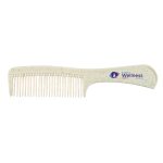 A Lynx Wheat Fibre Comb with a textured handle and a logo printed on the side.