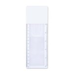 A Focus Bookmark Magnifier Ruler featuring a transparent magnifying section with measurement markings along one edge.