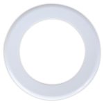 A circular, white promotional product named Donut Flyer. The design features a smooth, rounded edge with subtle grooves.
