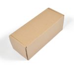 A simple cardboard box designed for packaging.