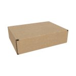 A plain brown cardboard box with no visible markings or branding.