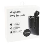 A white packaging box for Lawson Magnetic TWS Earbuds, featuring a black design and a branding logo.