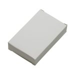 A small, plain white box with a minimalist design, likely containing the Uni Smart Tag Tracker product.