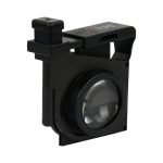 A pair of black VR Fold Glasses with a compact design and a lens, featuring a logo on the top.