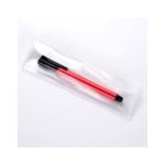 A red metal stylus USB pen in a clear protective sleeve. The pen has a black tip and branding on the barrel.