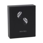 A black box containing Aria Pro ENC TWS earbuds, featuring a simple illustration of the earbuds on the front.