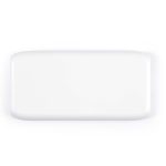 A white Boost Wireless Power Bank, featuring a sleek and minimalistic design suitable for charging devices on the go.