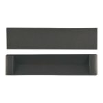 A black box for packaging a pen, featuring a separate lid that fits over the base.