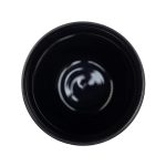 A reusable coffee cup with a sleek black interior, designed for enjoying beverages on the go.