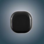 A Cube Lip Balm in a sleek, rounded square container with a glossy black finish.