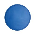 A circular blue mesh product with a smooth surface, designed for outdoor activities.