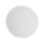 A circular, flat product with a plain white surface and a white border, resembling a disc or plate.