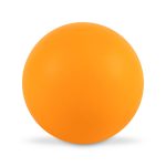 A bright orange Hi Bounce Ball, featuring a smooth, matte surface and a perfectly round shape.