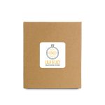 A large candle packaged in a simple brown box featuring a label with the logo of Lila & Lily Fragrance Studio.