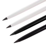 A collection of Mirage Aluminium Inkless Pens in black and white, showcasing a sleek design with no ink refills needed.