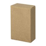 A brown cardboard box with a rectangular shape, designed to hold bamboo tissues. It features a simple, unbranded exterior.