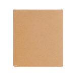 A plain brown cardboard box designed for packaging a travel adaptor.