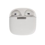 Twista Earbuds in a sleek white charging case, featuring a compact design with earbuds visible inside.