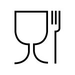 A minimalist line drawing of a lunch box with a fork and knife icon, representing the Zest Lunch Box / Food Container.