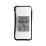 A silver slider tin containing sugar-free mints, featuring a nutrition label on the front.