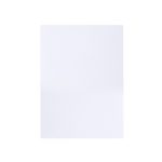 A white memo pad with a smooth surface. The product includes a logo in the corner.