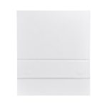 A large white magnetic gift box with a sleek, minimalist design and a branding logo on the surface.